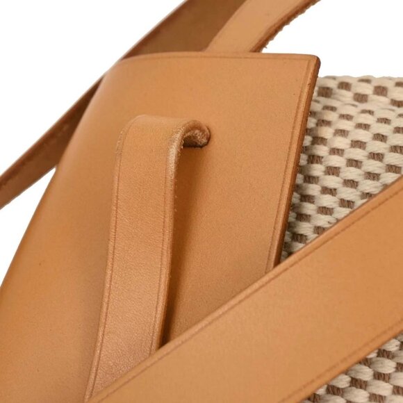 Hermes Beige Black Toile GM Officier Herbag TPM 2 in 1 Shoulder Bag - Picture 6 of 10